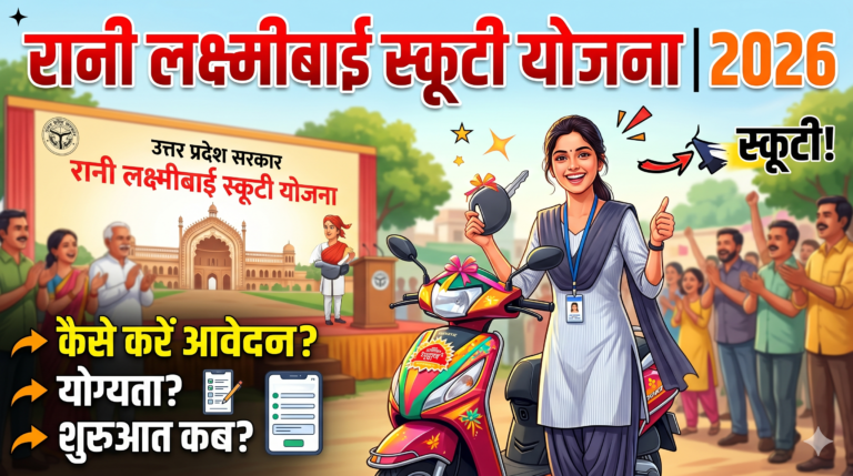 रानी लक्ष्मीबाई स्कूटी योजना 2026 छात्राओं के लिए मुफ्त स्कूटी, ऐसे करें आवेदन