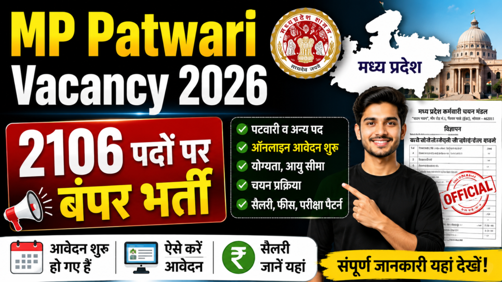 MP Patwari Vacancy 2026:
